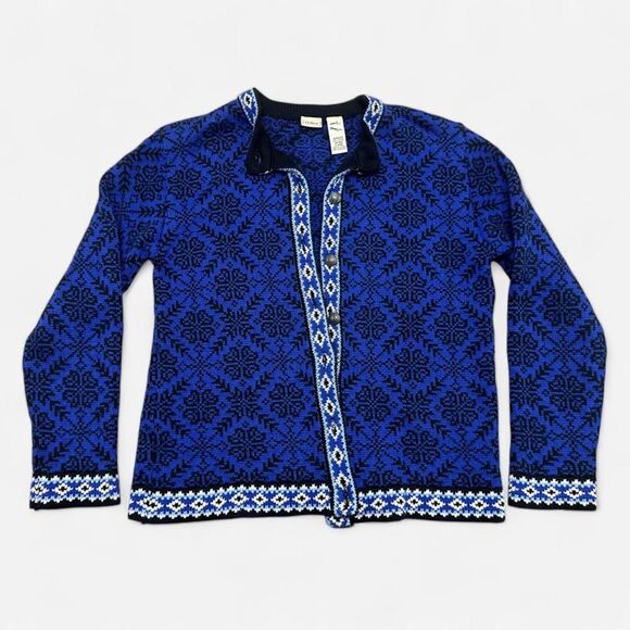 L.L. Bean Sweaters - Llbean Women's Blue and Navy Cardigan